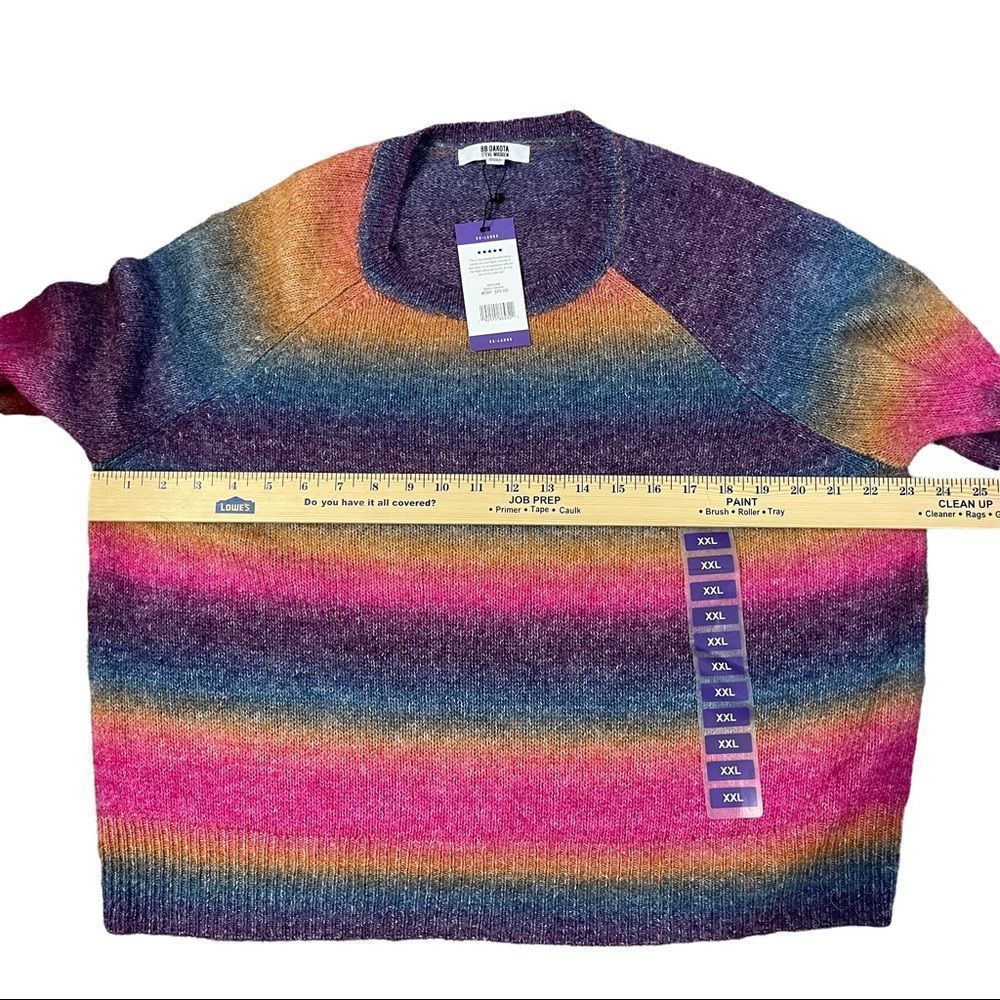 BB Dakota by Steve Madden Ombre Sweater  Pink  Women's Sz  XXL NWT MSPR $89 - Picture 8 of 10